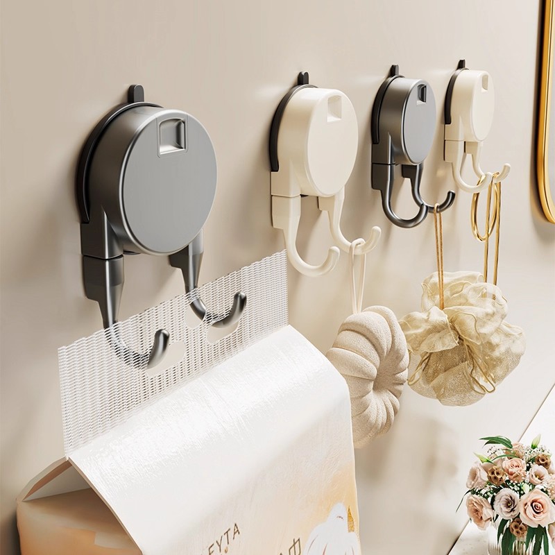 Suction cup hook seamless hole-free vacuum strong load-bearing sticky hook kitchen door rear bathroom toilet wall sticky hook