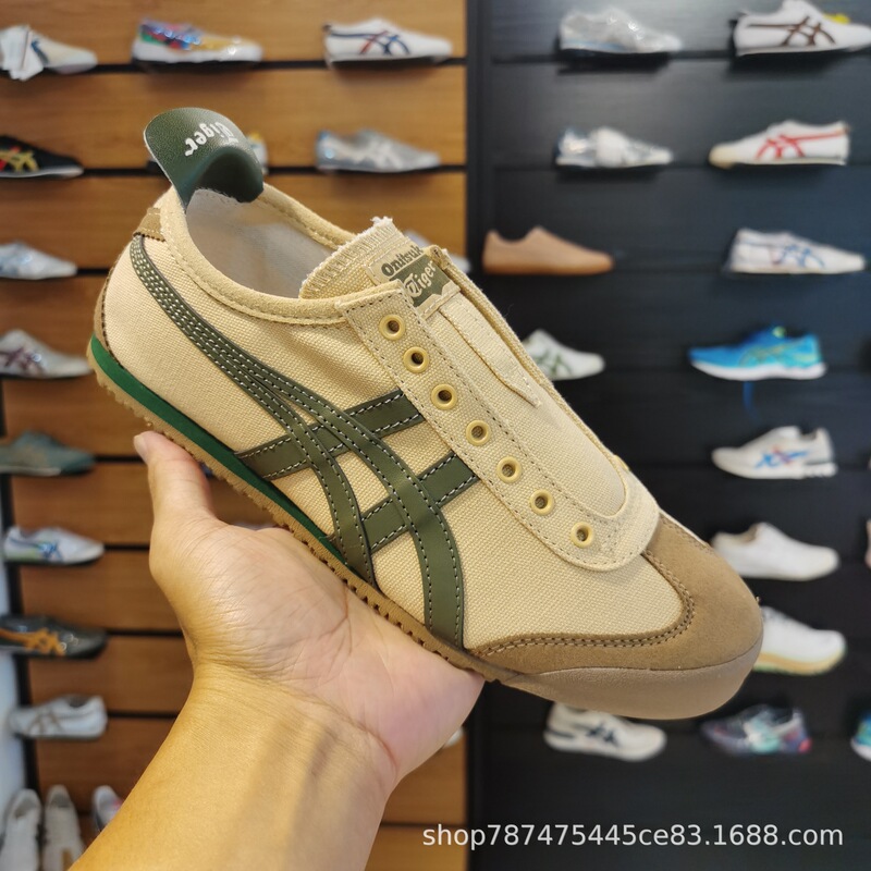 莆田 タンバウザー MEXICO66 SLIP-ON マカロンカラー 防水キャンディーキャンバスシューズ カジュアル スリッポン|undefined