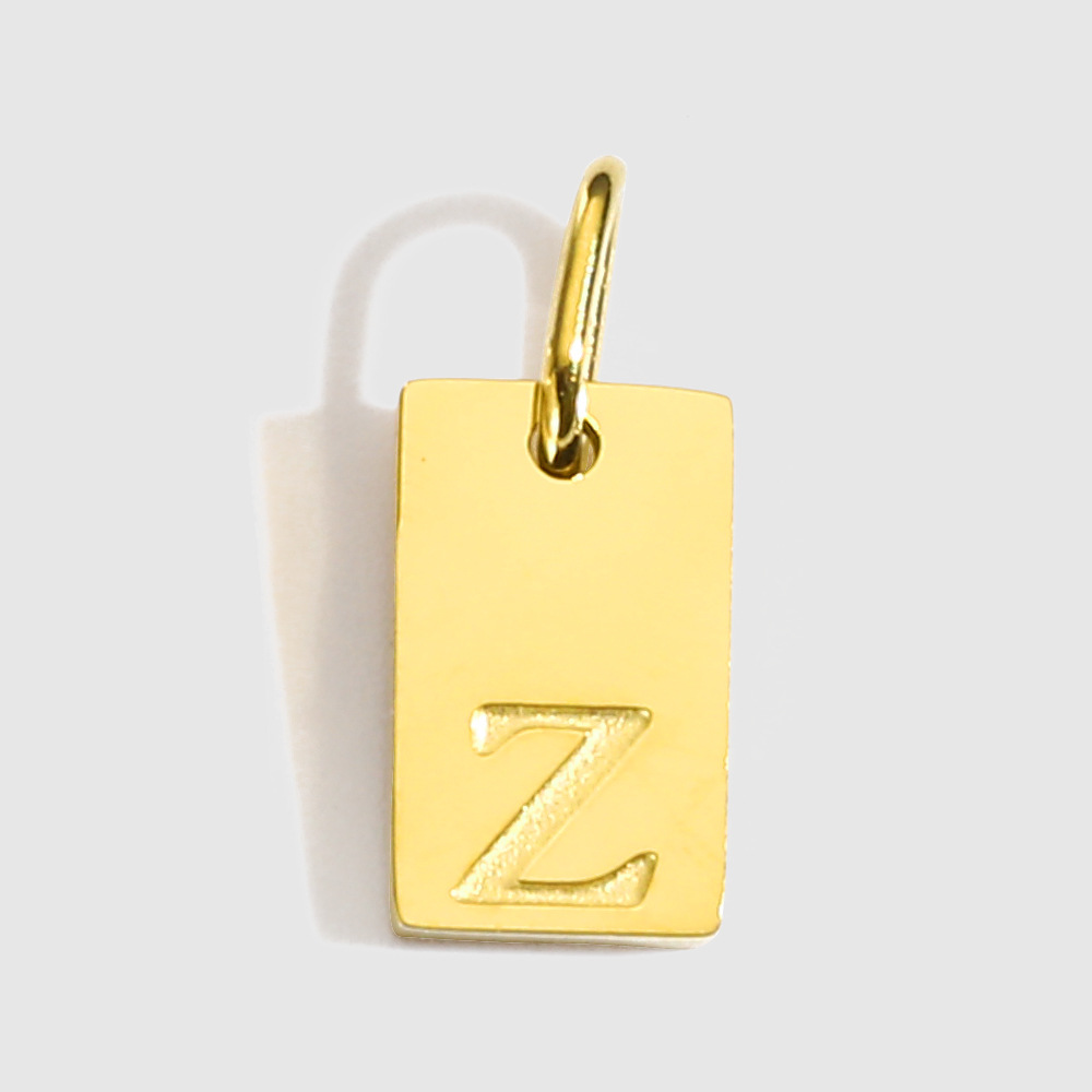 3g Weight Pendant Jewelry Making Type DIY Jewelry Accessories Classification 1 Piece Quantity 316 Stainless Steel Material Letter, Word Pattern Plating Design Simple Style, Classic Style Style 1 Piece 316 Stainless Steel  Letter Word Pendant DIY Jewelry Accessories 22