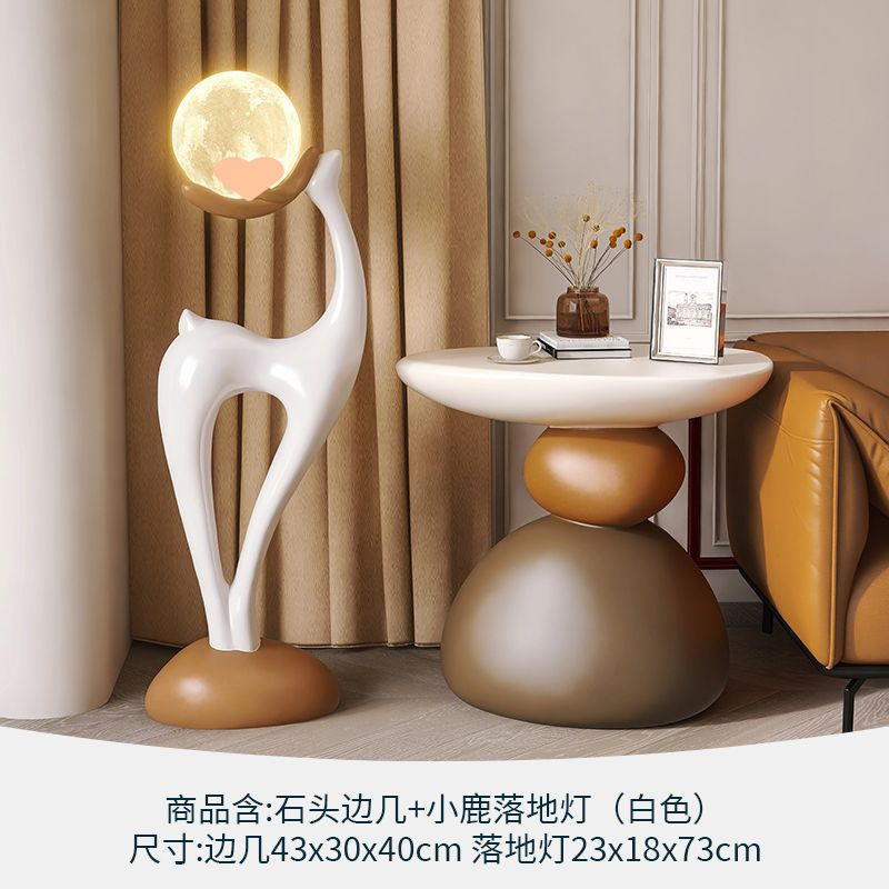 设计师边几创意轻奢高级感奶油风客厅床头沙发角几现代小茶几桌子|undefined