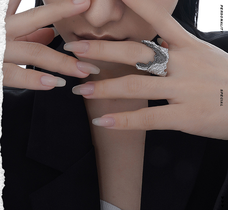 Fashion Geometric Sterling Silver Plating Open Ring 1 Piece