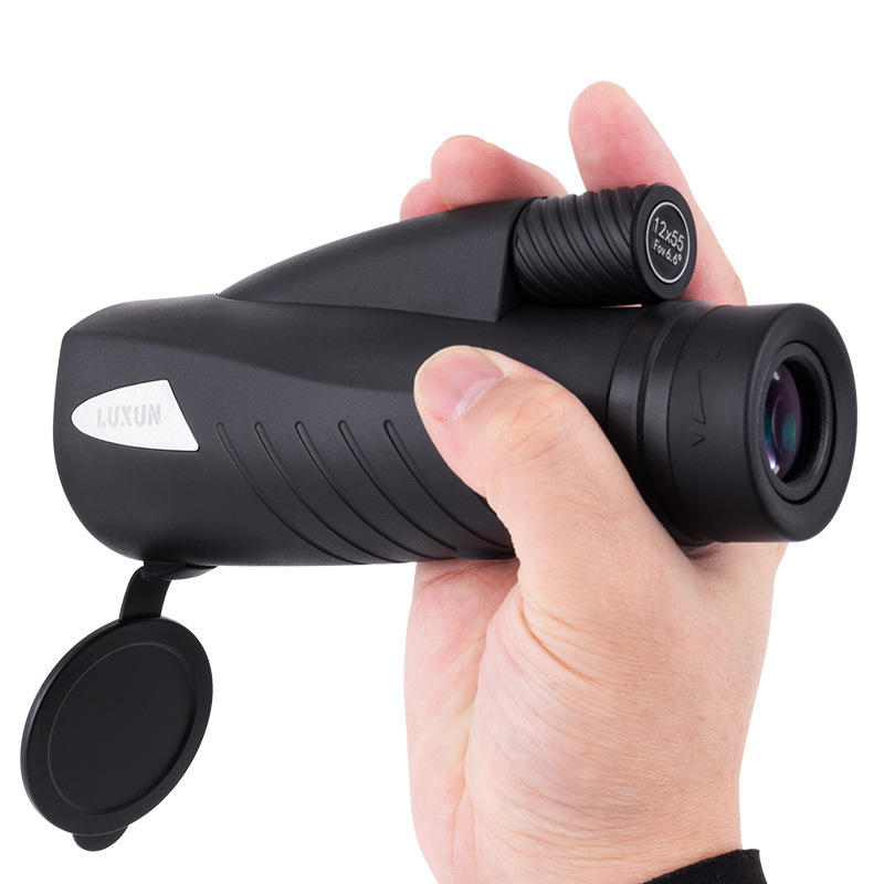新款单筒望远镜户外观景高清12X55 16.5棱镜大物镜目镜高倍演唱会