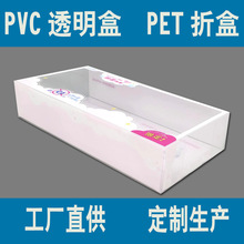 厂家UV彩印定做透明磨砂PVC彩卡彩盒 PET  PP包装盒彩色胶盒折盒