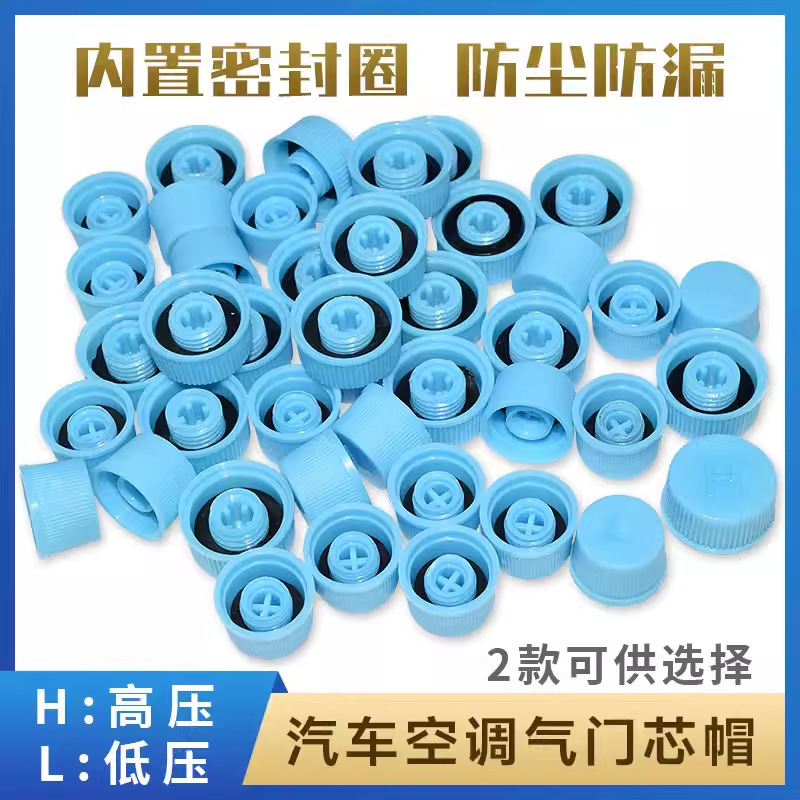 Car Air Conditioning Pipe Valve Cover High and Low Pressure Dust Cap Hl Nut Valve Core Cover Refrigerant Fluoride Cover Sealing Ring Car Air Conditioning Pipe Valve Cover High and Low Pressure Dust Cap Hl Nut Valve Core Cover Refrigerant Fluoride Cover Sealing Ring