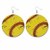 Baseball basketball football volleyball retro earrings, spherical accessory, European style