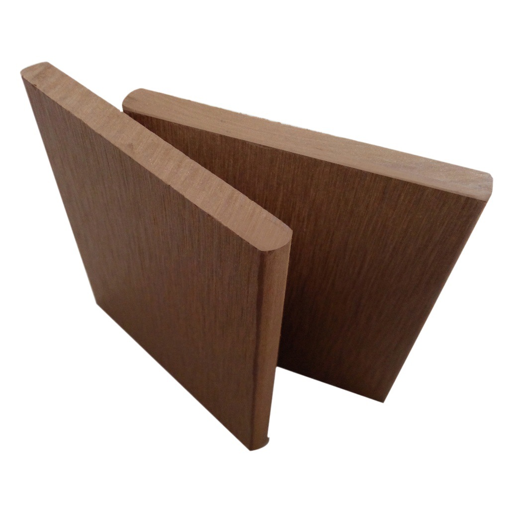 Panel de plástico de madera panel exterior balcón panel de pared de madera de plástico decoración terraza al aire libre impermeable y a prueba de moho 90*10 Hoja