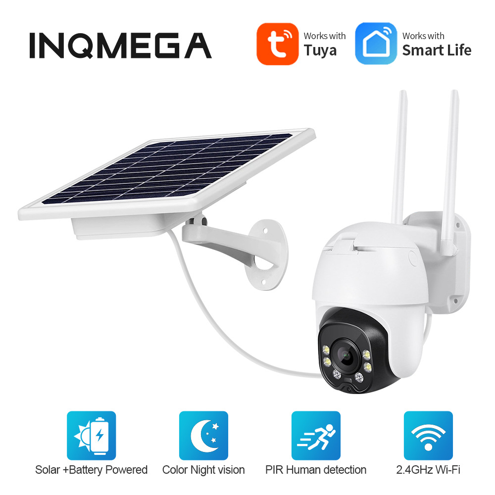 工厂批发涂鸦低功耗太阳能球机TUYA智能摄像机WIFI室外监控摄像头|ms