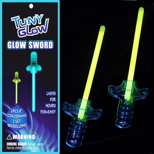 Fluorescent Stick Sword Weapon Shape Luminous Cheering Stick Party Birthday Party Christmas Luminous Sword Luminous Scepter