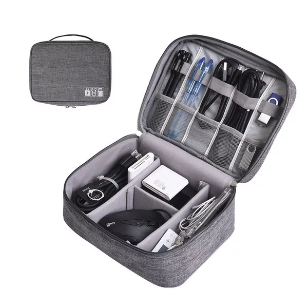 Nuosheng data cable storage bag travel charging treasure headset storage box wholesale cosmetics compartment storage digital bag