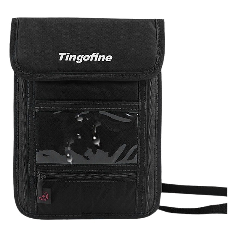 Weiqiang ajustado Halter pasaporte bolsa de viaje RFID almacenamiento crossbody bolsa de hombro multifuncional impermeable bolsa de IDENTIFICACIÓN