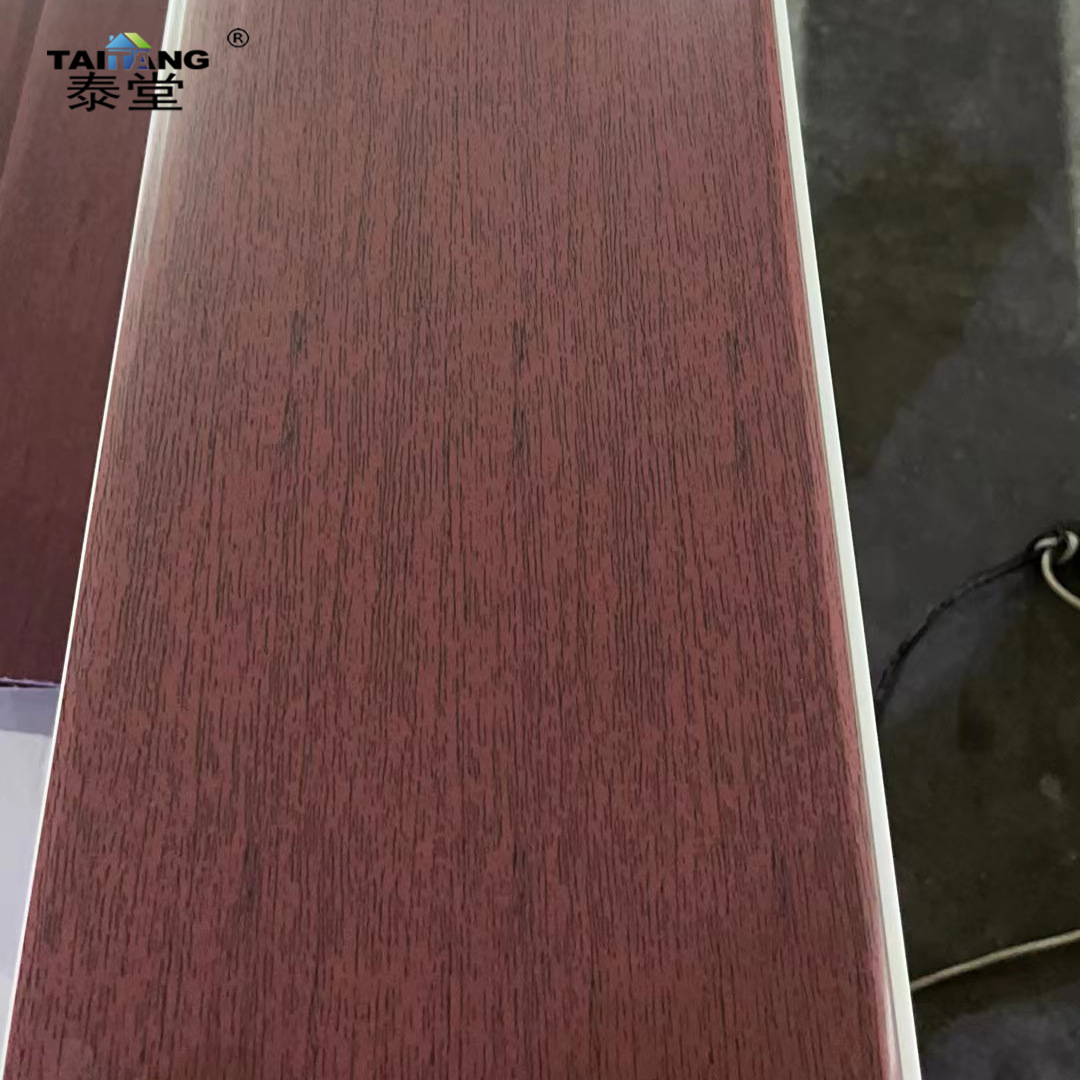 Honduras 250*7Mm Tablilla Cielo Falso Pvc Ceiling hebilla larga estampada