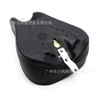 Suitable for motorcycle Harley XL883 1200 X48 modified retro front and rear cushion front cushion stripe (Motorcycle cushion) - black-front-seat-zb007