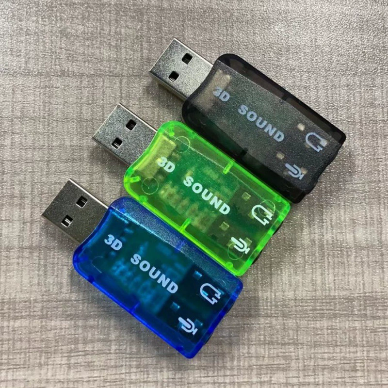 USB computer sound card 5.1 channel external audio card USB interface rotating headermore interface free driver Win7win8