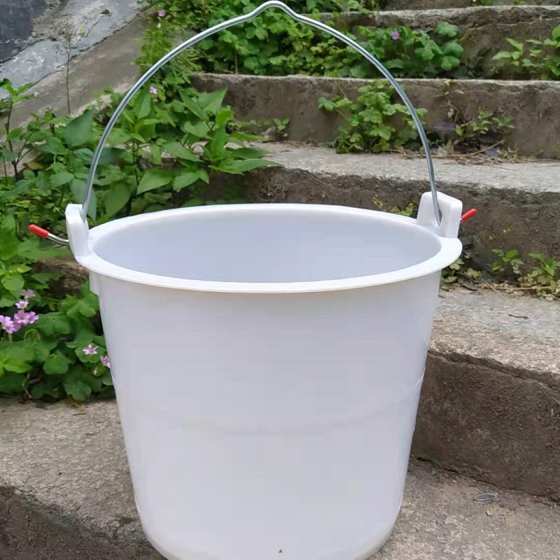 Gran cubo negro amplio de plástico tendón de vaca 32 litros para aumentar el cubo de abejas cubo de almacenamiento de agua cubo de estiércol cubo de basura