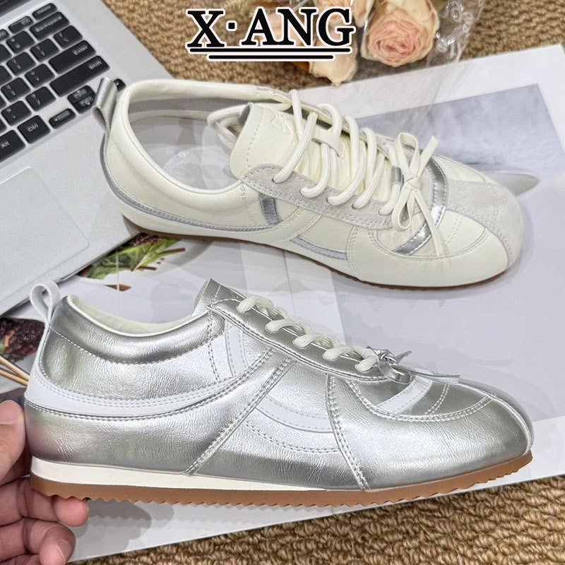 真皮内增高德训鞋女款2025秋季新款百搭软底阿甘鞋子女休闲运动鞋|undefined