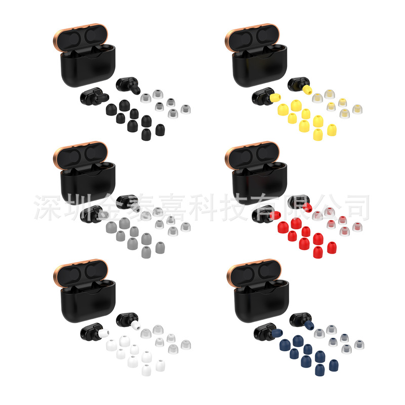 For Sony WF-1000XM4 ,WF-1000XM3 headphones universal two-tone earbuds cover ear cap For Sony WF-1000XM4 ,WF-1000XM3 headphones universal two-tone earbuds cover ear cap