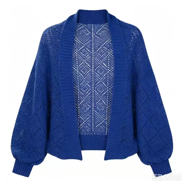 Korean-style knitted openwork shawl for women, autumn dark green rectangular loose-fit warm outerwear scarf, versatile sweater