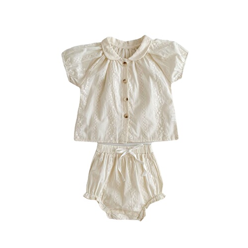 Shorts Girls Suit Summer  New Baby Korean Style Small Fragrance Style Short-Sleeved Harness Romper Suit