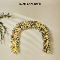 鑫特安270cmクリスマス藤輪植毛クリスマス装飾品藤条紅果松果クロスボーダーアマゾン熱売