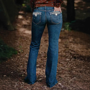 2025 New Cross-border Amazon Hot Selling European and American 80044# Women's Casual Slim-fit All-match Micro-pants