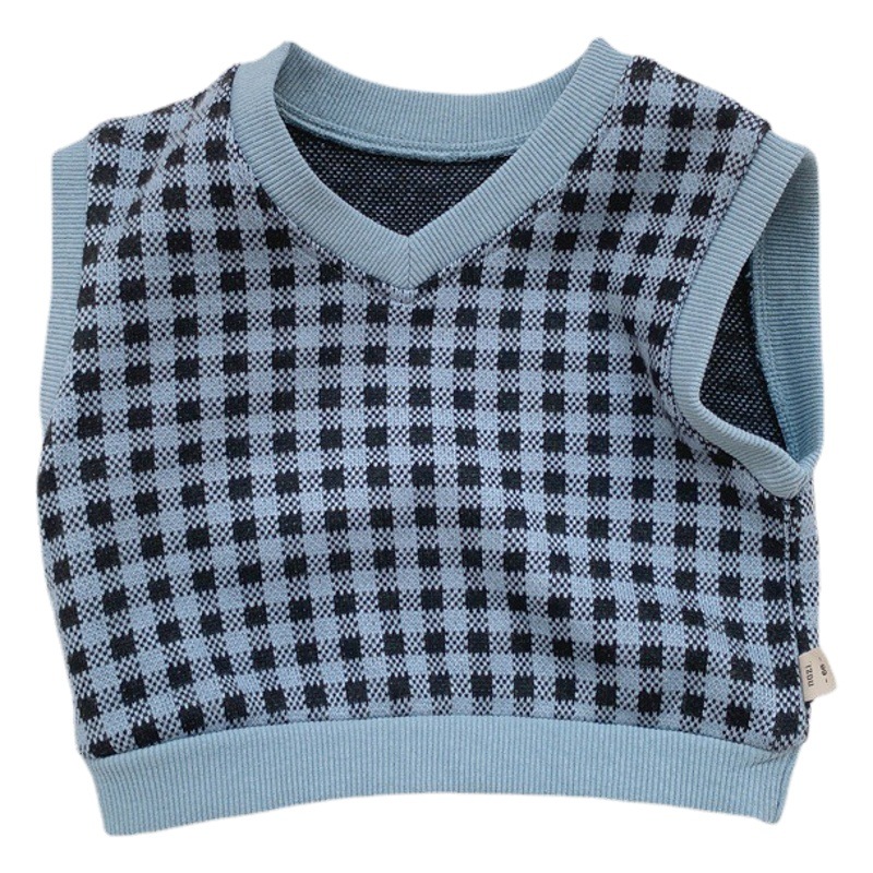 Chaleco de los niños ropa para niños de estilo coreano bebé Chaleco de punto suéter niños y niñas suéter de bebé chaleco suéter de otoño