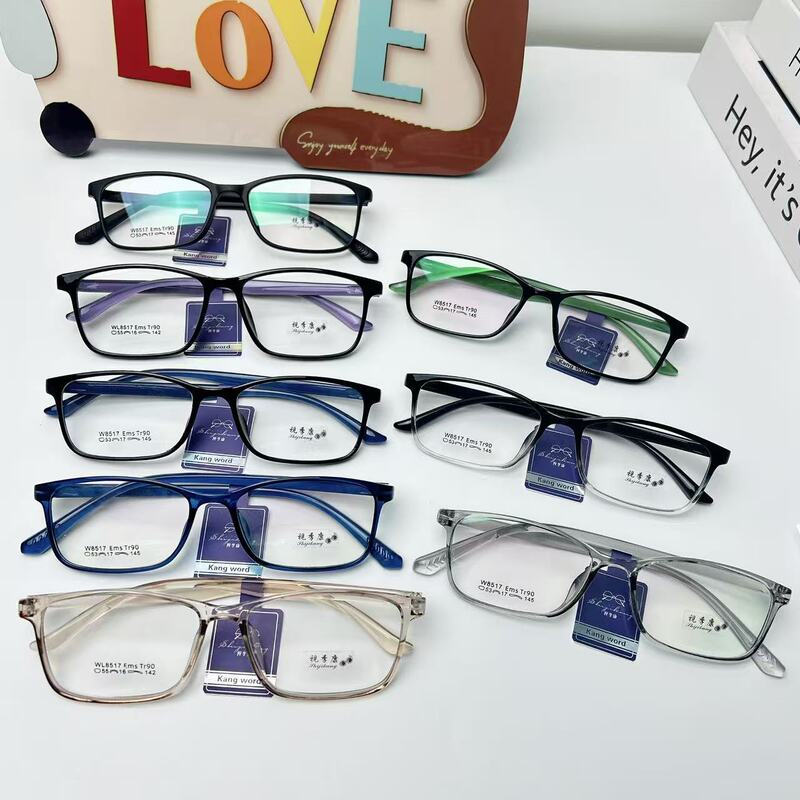 High-End Ultra-Light Tr90 Glasses Frame Korean Style Fashionable and Comfortable Male and Female Students Myopia Glasses Frame Replacement Frame Special Frame High-End Ultra-Light Tr90 Glasses Frame Korean Style Fashionable and Comfortable Male and Female Students Myopia Glasses Frame Replacement Frame Special Frame