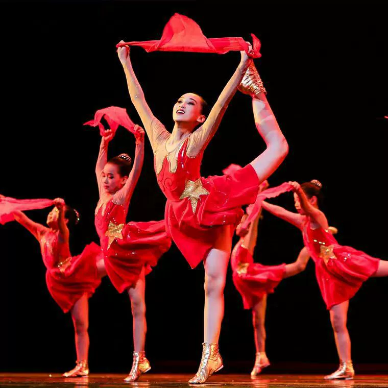 Детские танцевальные костюмы в стиле 10-го Xiaohe, красный шарф для молодых пионеров, костюмы для хора