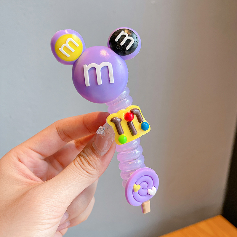 Línea telefónica trenzada transfronteriza, anillo para el cabello, perla, cabello trenzado recto, artefacto femenino, cola de caballo alta, burbuja, cabello trenzado, cuerda, accesorios para el cabello