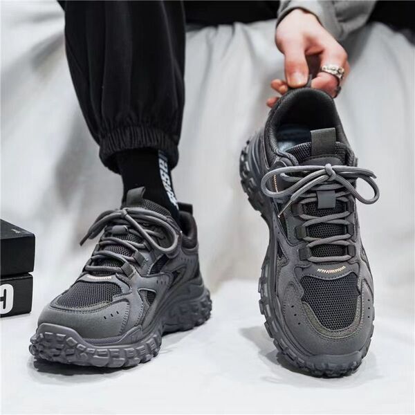 Breathable trend non-slip sneakers platform for leisure