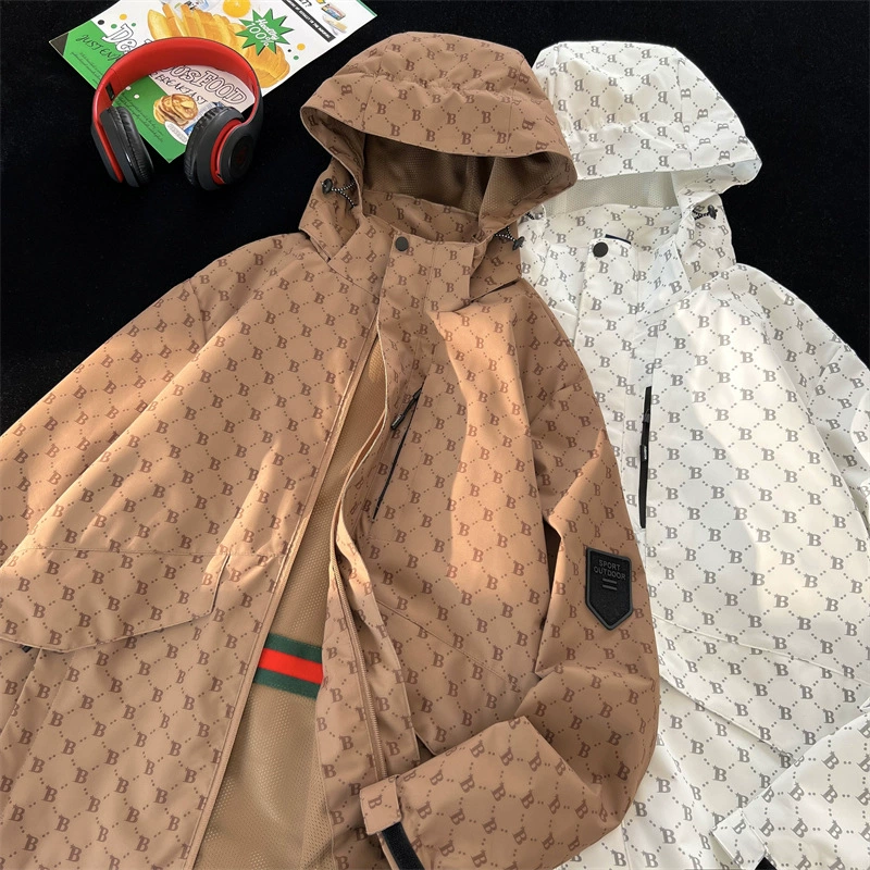 2024 весна и осень новая куртка с капюшоном