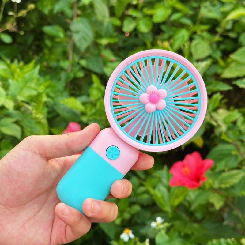 人気のハンドヘルドファンフルーツフラワー漫画 USB ハンドヘルド小型ファンポータブル屋外サイレントデスクトップ小型ファン|undefined