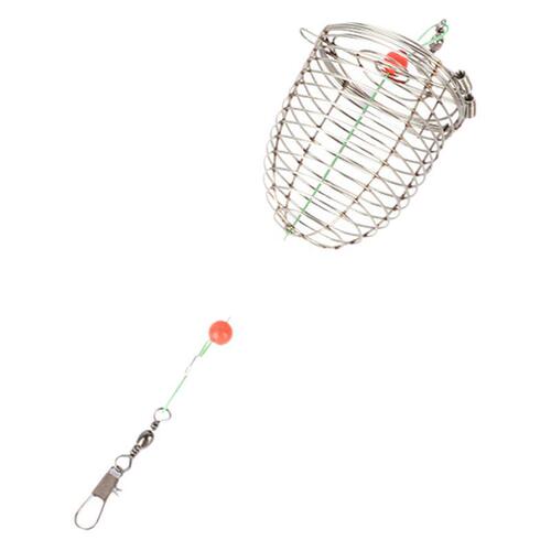 Stainless steel bait dropper lure feeder fishing casting feeder fishing tackle accessories fishing gear
