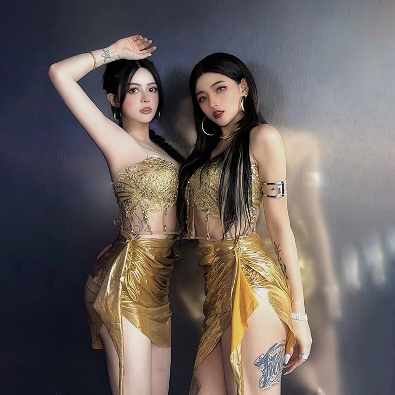 Bar Main Singing Costumes Nightclub Bar Music Festival Singer Costumes Model Catwalk Dance Party Dress