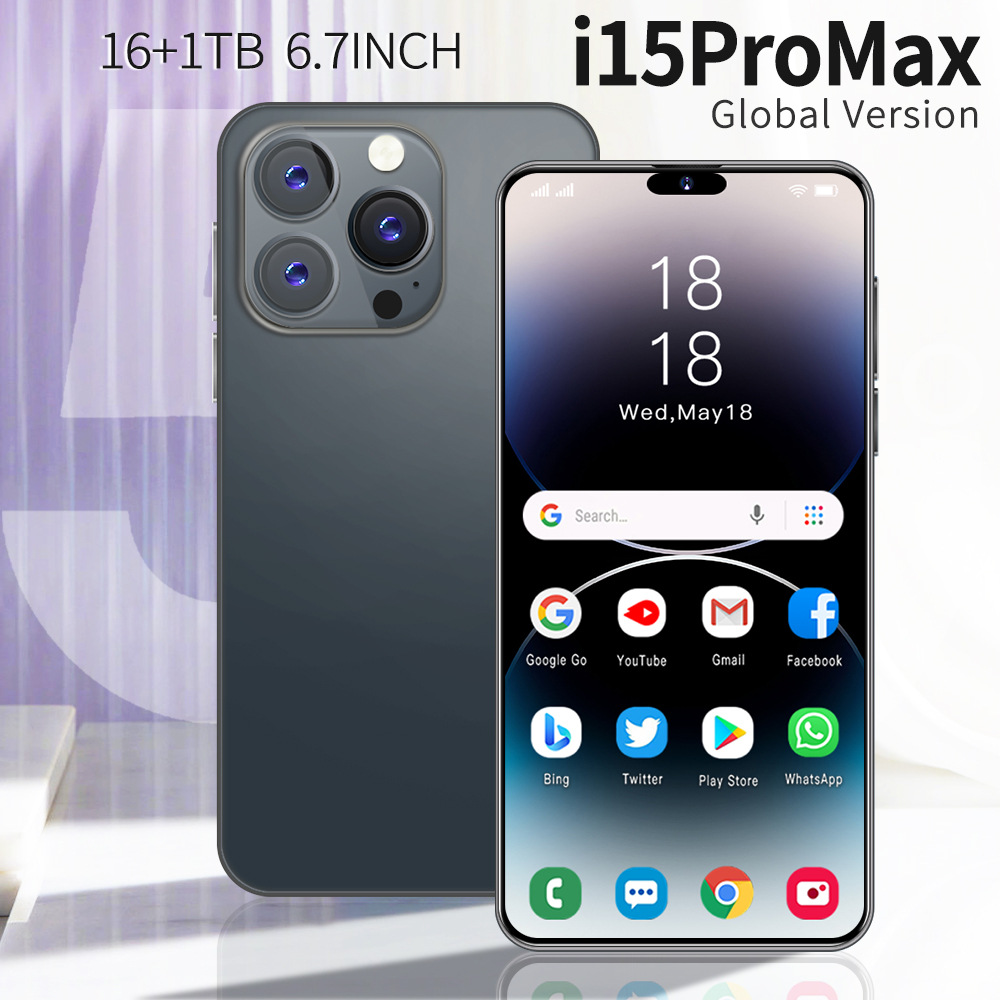 外贸跨境智能手机i15 ProMax灵动岛大屏16+1TB安卓4G智能手机批发