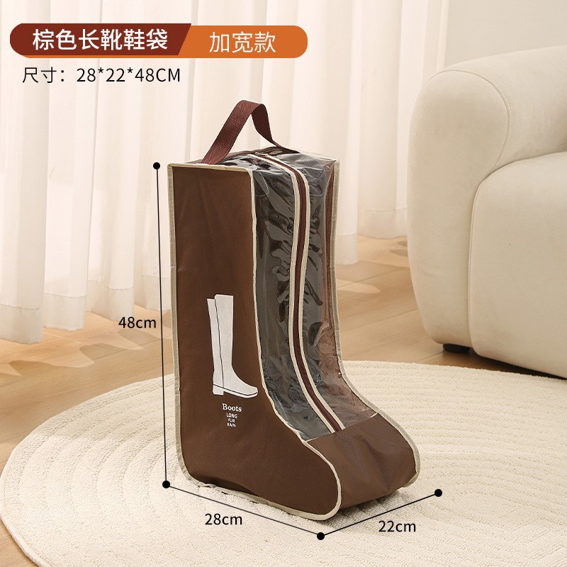 Bolsa de almacenamiento de zapatos con cremallera bolsa de zapatos de almacenamiento transparente PVC a prueba de humedad botas impermeables cubierta protectora bolsa de zapatos de almacenamiento