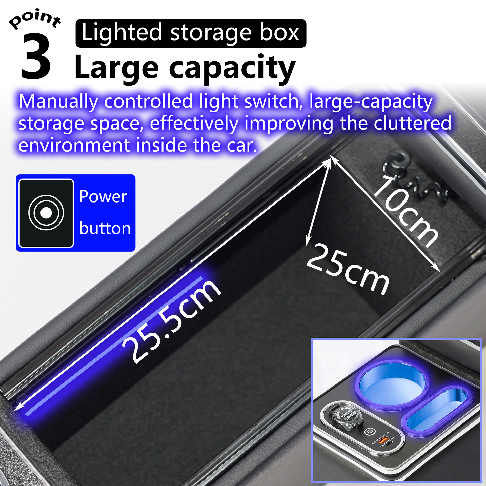 Suitable for Honda Hong Kong Version Freed/Stepwgn and Toyota Sienta New and Old Models, Dedicated Armrest Box Storage Modification