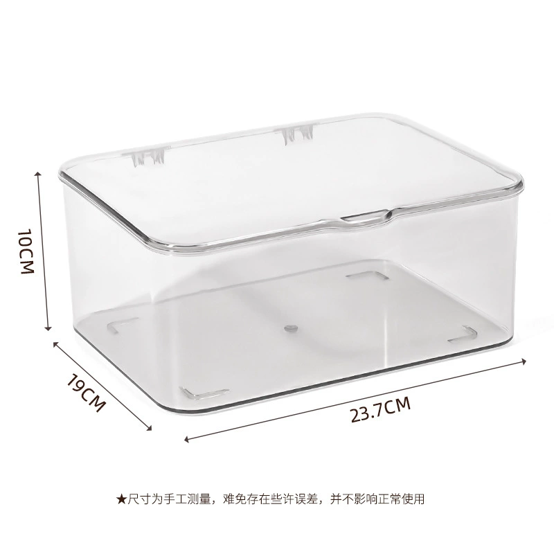 Face mask, table storage box, dressing table, capacious transparent cosmetics