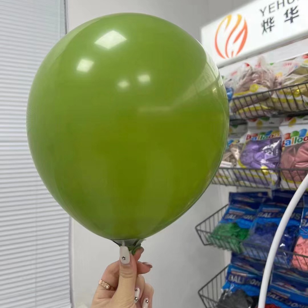 10寸12寸18寸復古色氣球批發擺攤氣球婚房拱門布置生日派對氣球