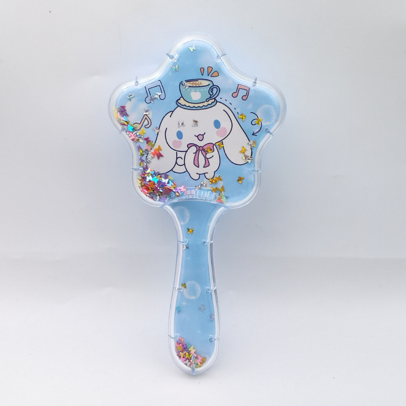 KT gato rocker pein cuadrado pein de pelo rizado caricatura encantador corazón de una niña Sanrio Kitty Gato masaje de aire acústico