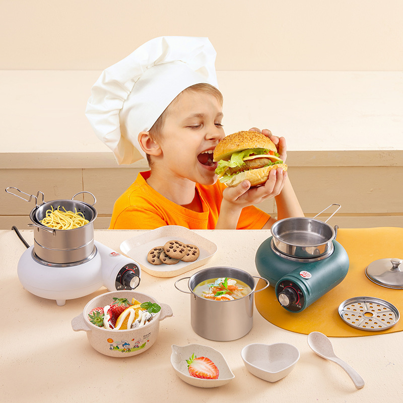 Children's Cooking Kitchen Set Boys and Girls Birthday Gift Primary School Educational Toys Cooking Kitchenware Gifts