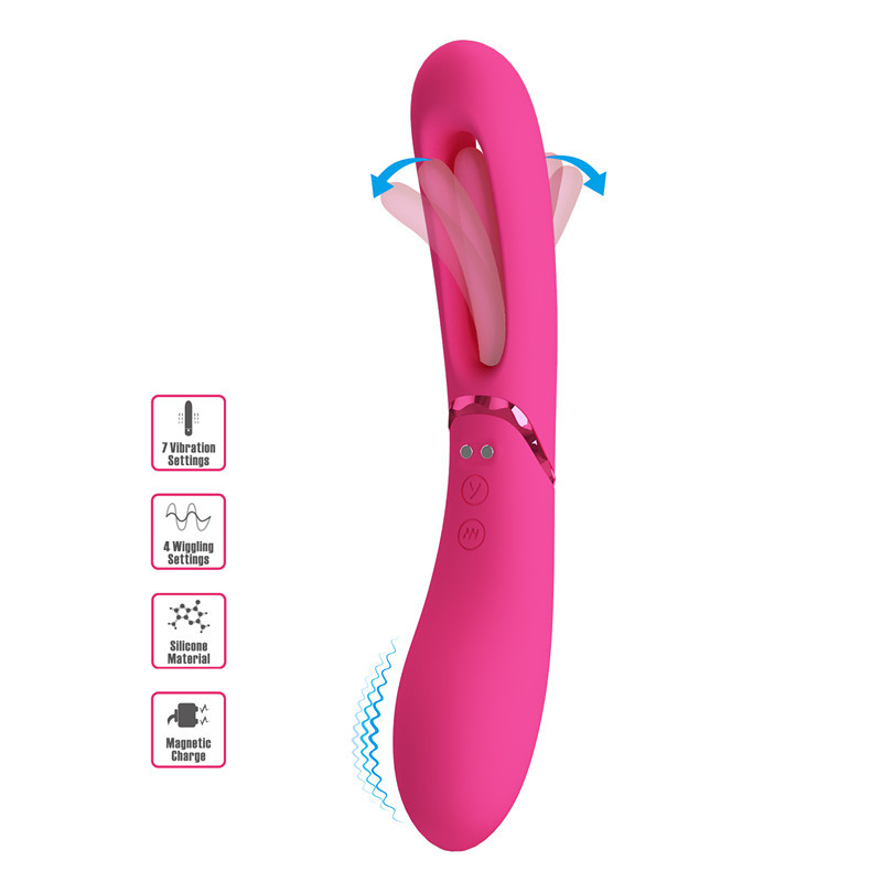 Bâton de massage vibrant en silicone rechargeable usb_voghion.com