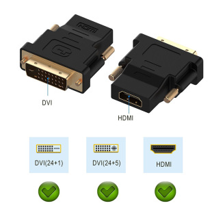 DVI to HDMI adapter computer with audio dvi male 24+1 to hdmi female HD line adapter HD