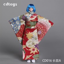 现货cdtoys cd016 1/12女兵人和服 适合TBLeague1：12包胶素体