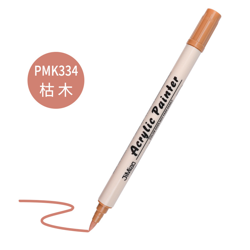 Marcador de acrílico nuevo núcleo de algodón pluma de doble cabeza 36 color marcador único al aire libre pintura acrílica acuarela pluma