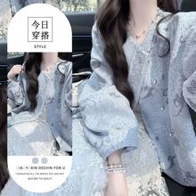 2025秋季新款超火高级感新中式国风短外套搭配半身裙气质两件套女