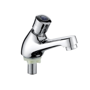 Push type faucet single cooling automatic closing faucet brass basin delay valve washbasin faucet