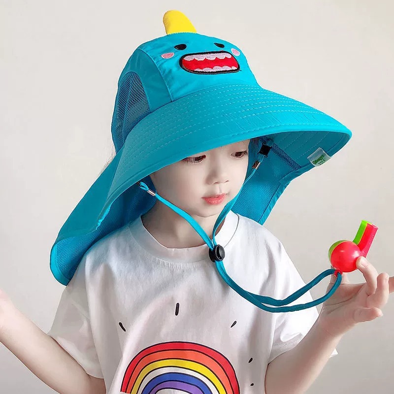 Nuevos niños bonitos animales sombreros solares para niños y niñas sombreros de sol anti-UV de verano sombreros de pescador de primavera y otoño