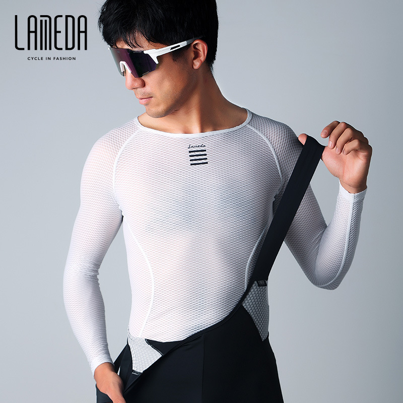 Lampada Men's Long-Sleeved Base Layer Vest Mountain Bike Cycling Jersey Road Cycling Clothing Breathable Quick-Drying