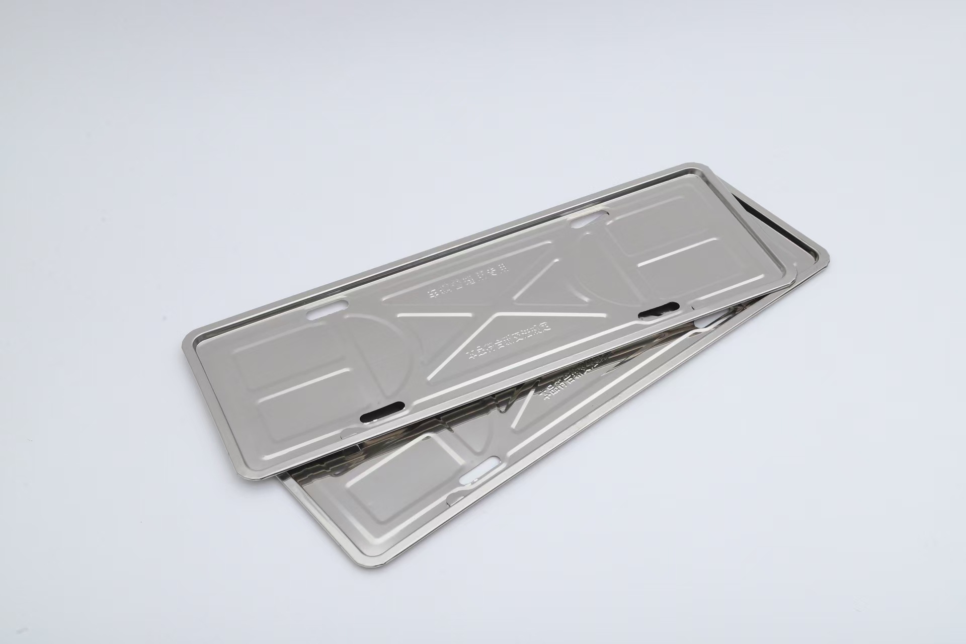 500g iron license plate holder for small cars, galvanized car tray plate holder, new traffic regulations license plate tray frame