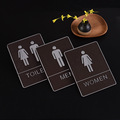 男女洗手间标牌门户标牌激光uv强磁柔性UV亚克力厕所标语牌